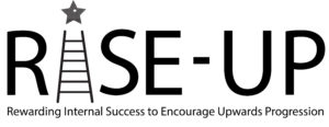 RISE UP logo with slogan
